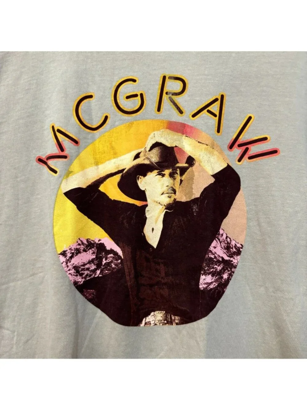 Tim McGraw Not a Moment Too Soon Cowboy Country Tee L